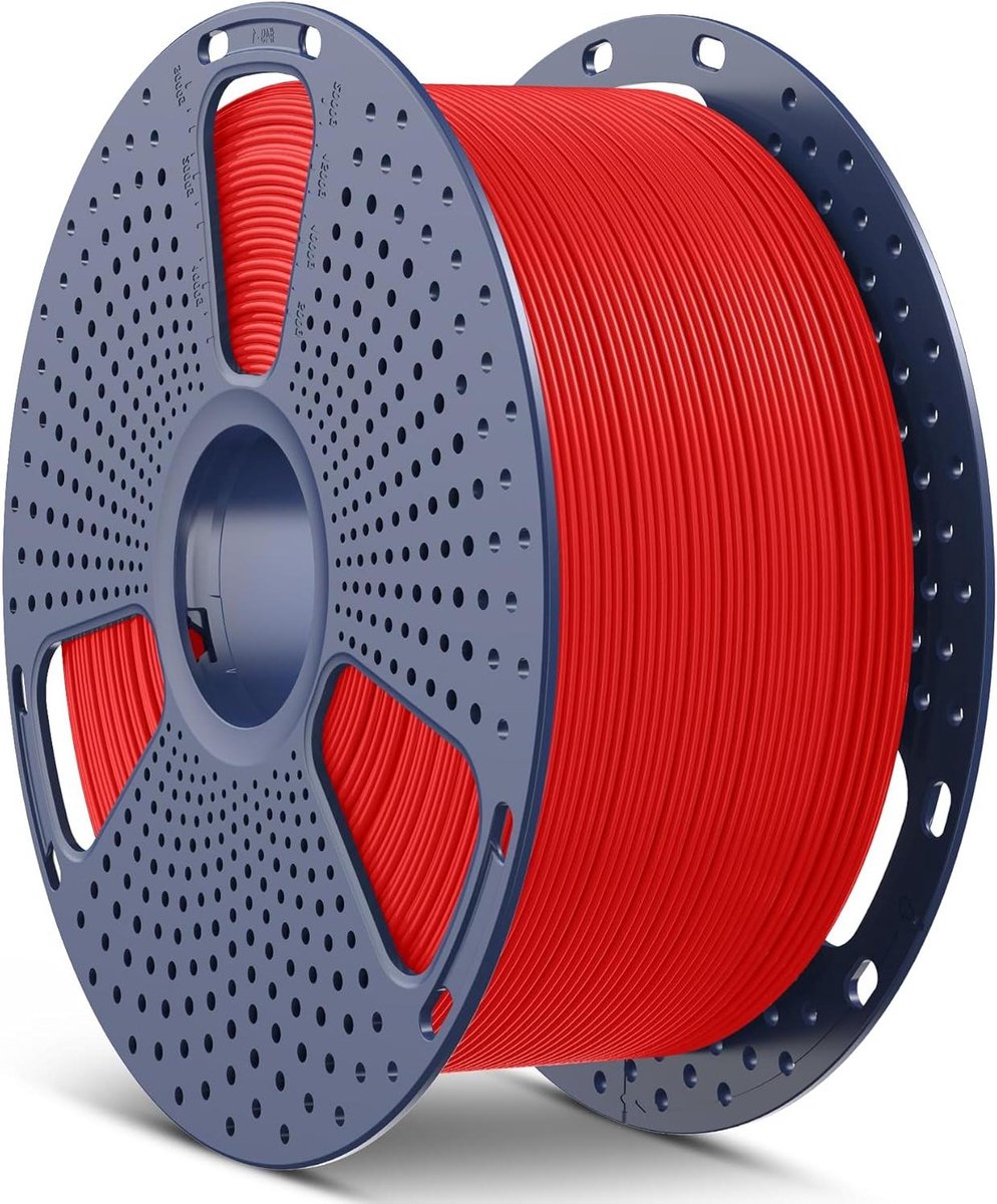 3D Printer Filament - PLA Plus Spoel - Grote Modellen Printen - Hoge Taaiheid - 3KG Spoel - Rood