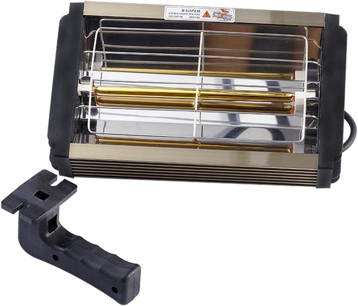 Infrarood Lamp - Verf Droger - Verf Uitharden - Hoge Thermische Efficiëntie - 300x200 mm Bakgedeelte - Zwart