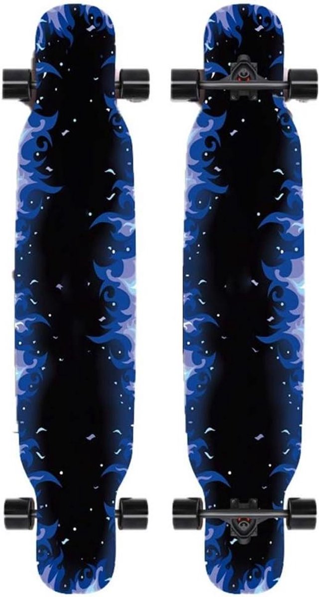 Compleet Skateboard Longboard Esdoorn Extreme Sporten 10 Lagen Dek 80A Wielen Kleurrijk