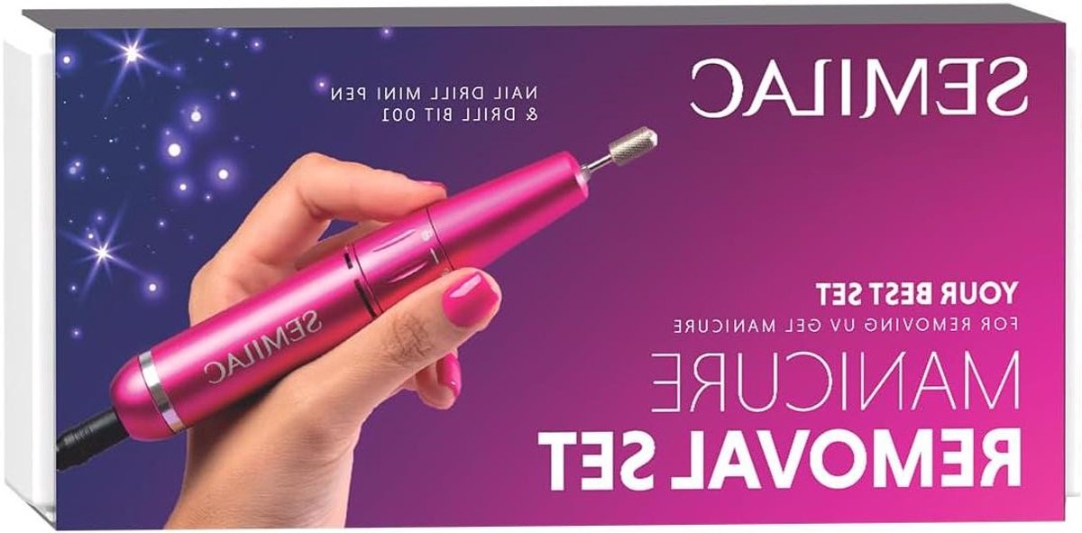 Manicure Verwijder Set - Mini Frees Pen - Nagels Verfraaien - Snel en Veilig - Compact Formaat - Grijs
