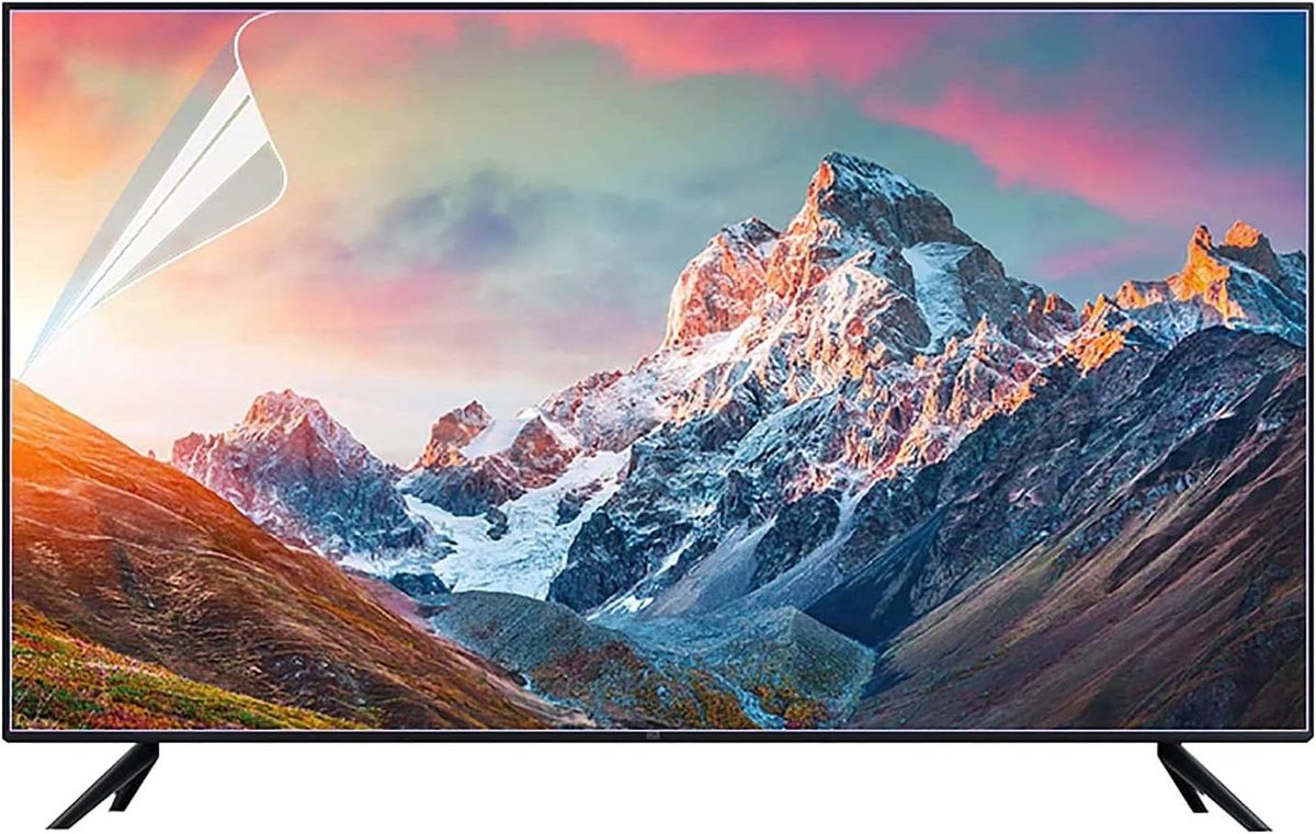 Tv Schermbeschermer - Blauwlichtfilter Monitor - Oogbescherming Thuis - Antireflectie Beeld - 50 inch - Transparant