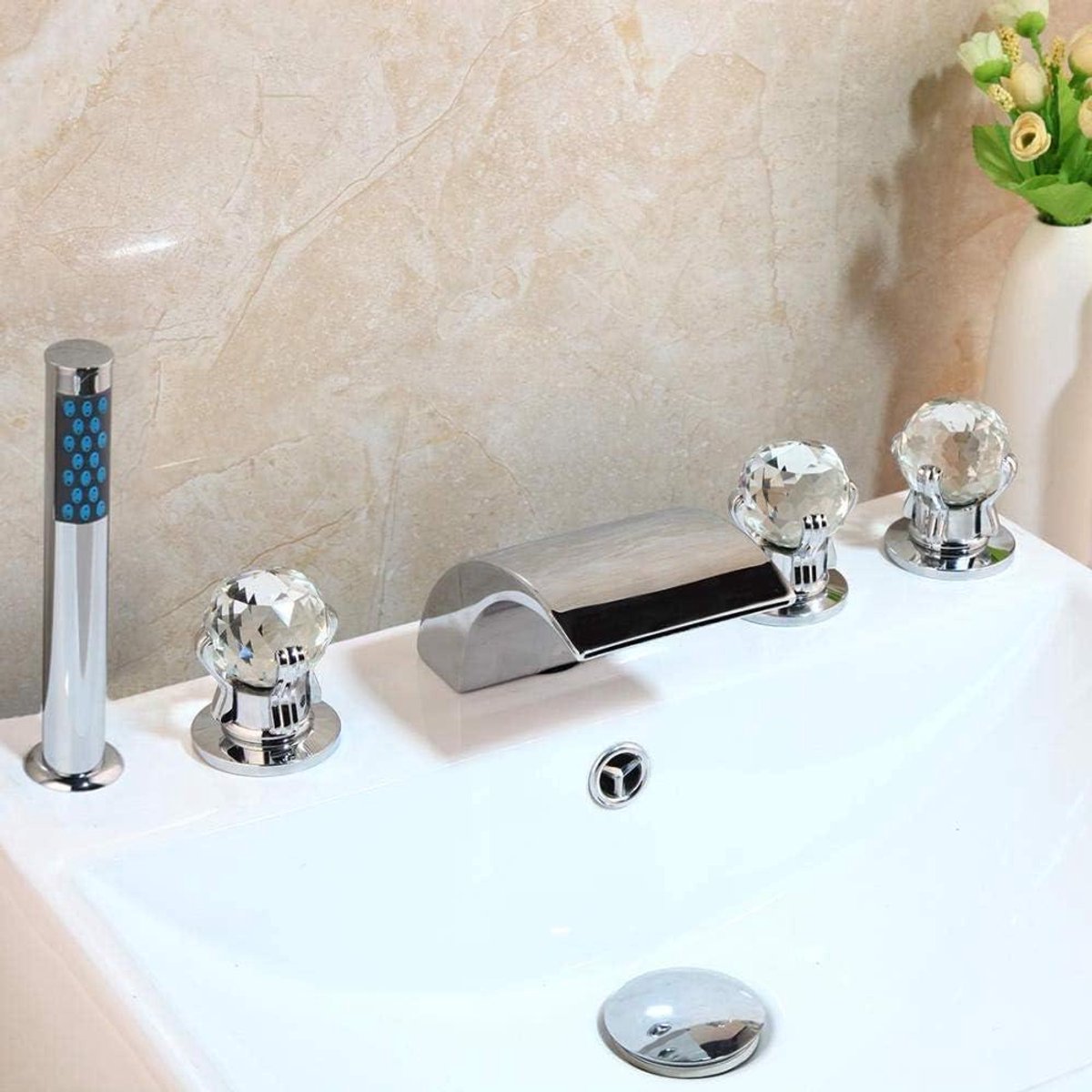Badkamer Kraan Set - Douchekraan Waterval - Ontspannen Douchen - Luchtinjectie Technologie