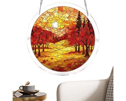 Puzzel Zonnevanger - Raamdecoratie Regenboogmaker - Cre aieve Decoratie - 83 Delige Acryl Puzzel - 19x19 cm - Gekleurd