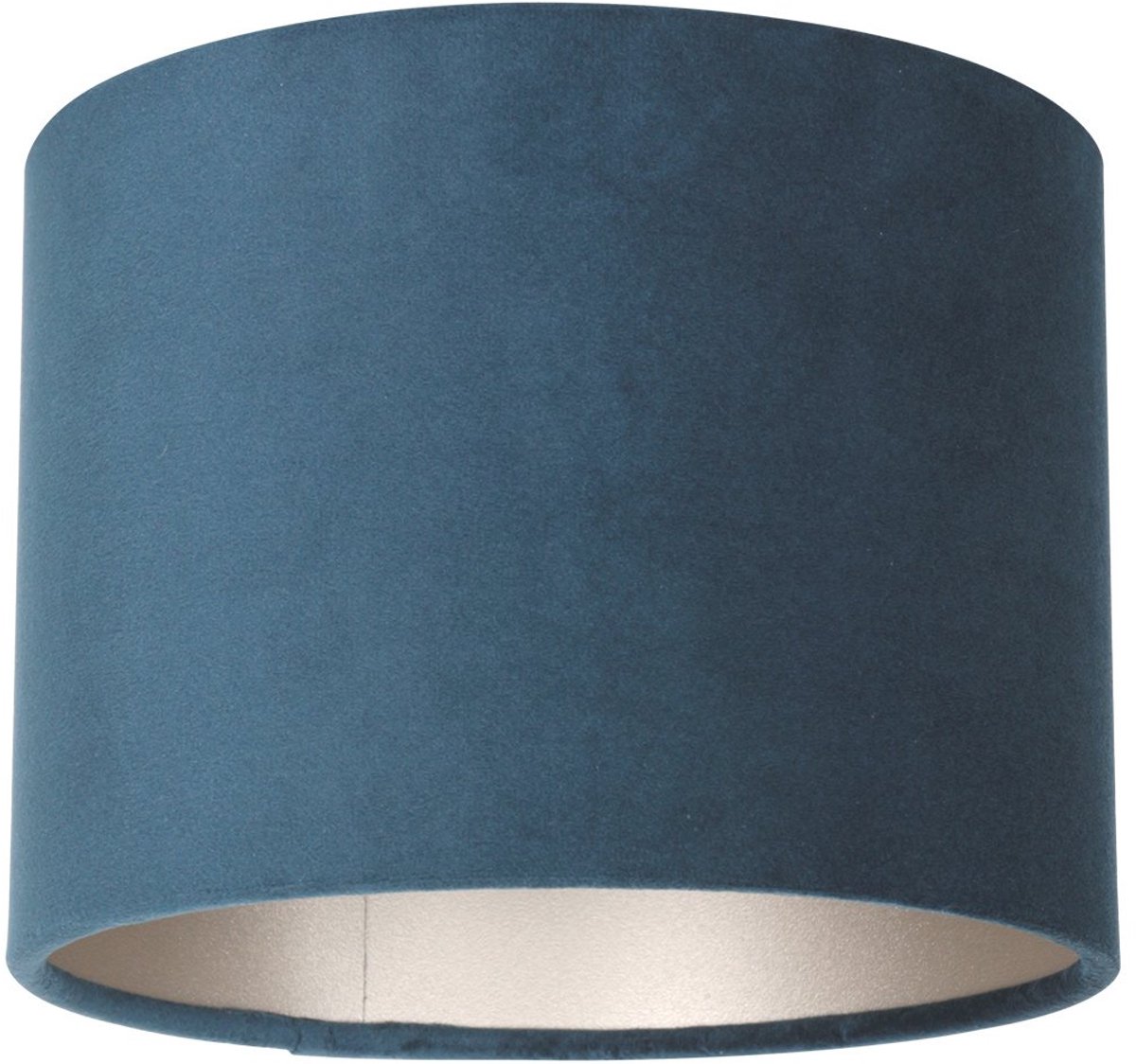 Blauwe Velours Lampenkap K3084ZS ⌀20cm E27 fitting - Modern Textiel - Steinhauer Kappen