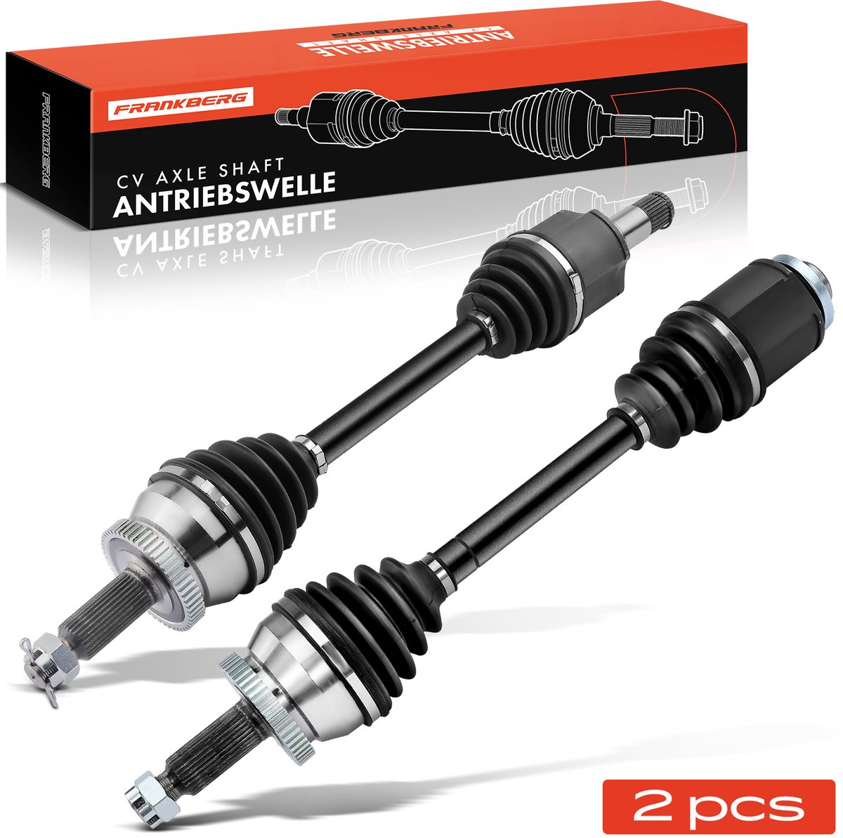 Frankberg 2x Aandrijfas Vooras voor Hyundai Santa Fé 2 CM