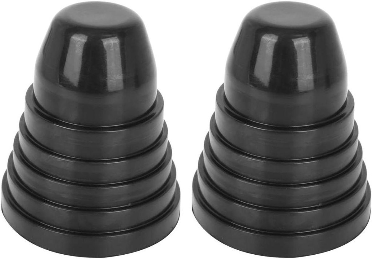 Afdekking Mistlamp - Stofkap Lamp - Bescherming Auto - Universele Pasvorm - 50 tot 70 mm - Zwart
