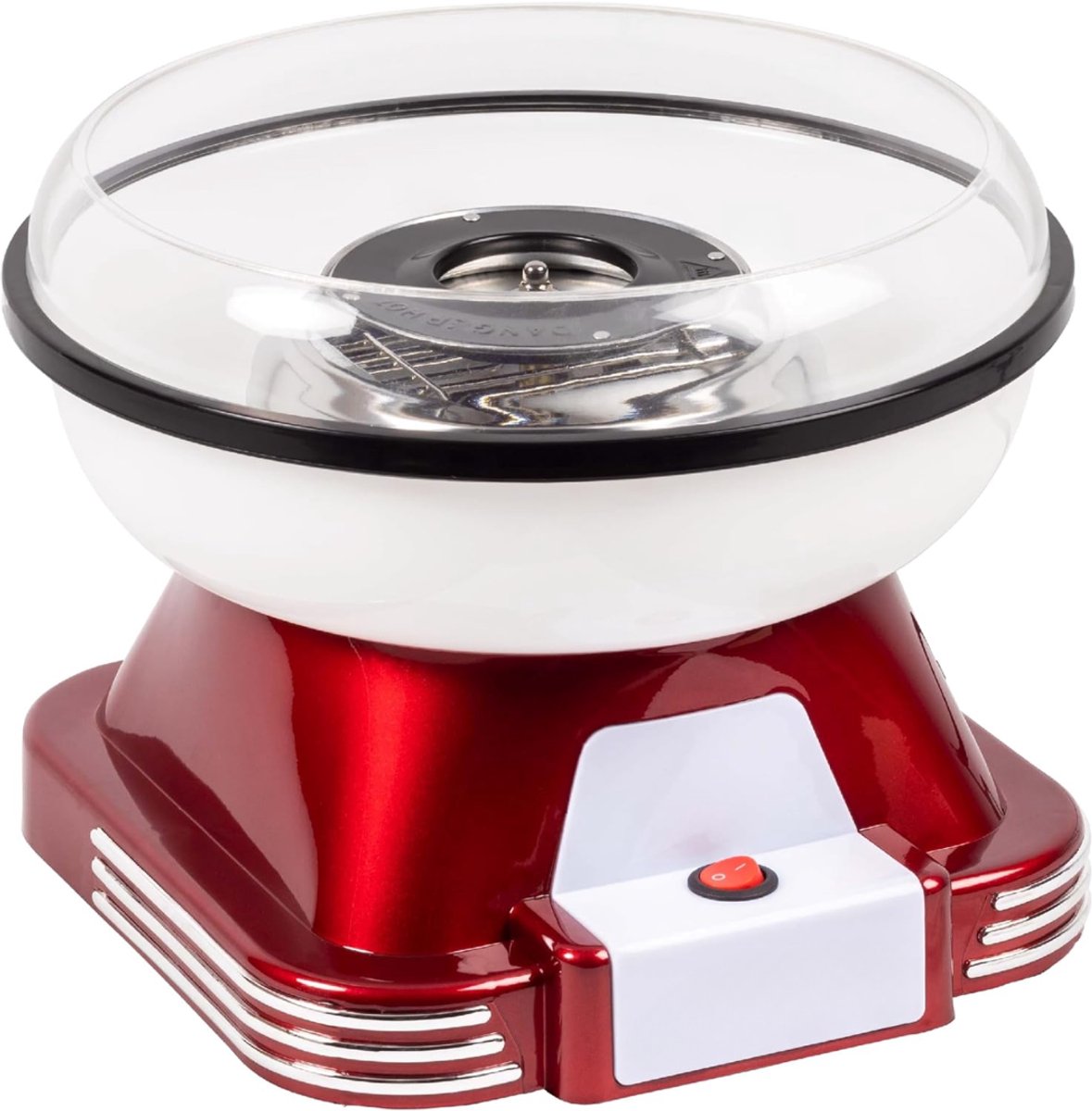 RONN® Suikerspinmachines - Snoepmachine - Suikerspinmachine - Met Accessoires - Retro - Rood - 28cm x 28cm x 23cm