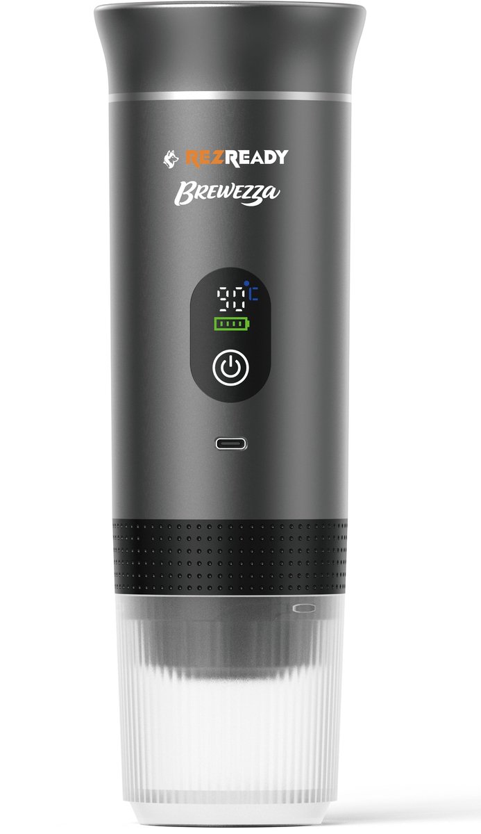Brewezza Portable Koffiezetapparaat – Compact & Lichtgewicht – USB Oplaadbaar – Ideaal voor Reizen & Outdoor
