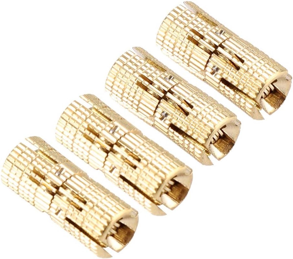 Barrel Hinge - 4Pcs/Pack Copper Brass Cabinet Gift Box Hidden Barrel Hinge 8mm 180° Opening Angle - Meubels - Doe-het-zelf