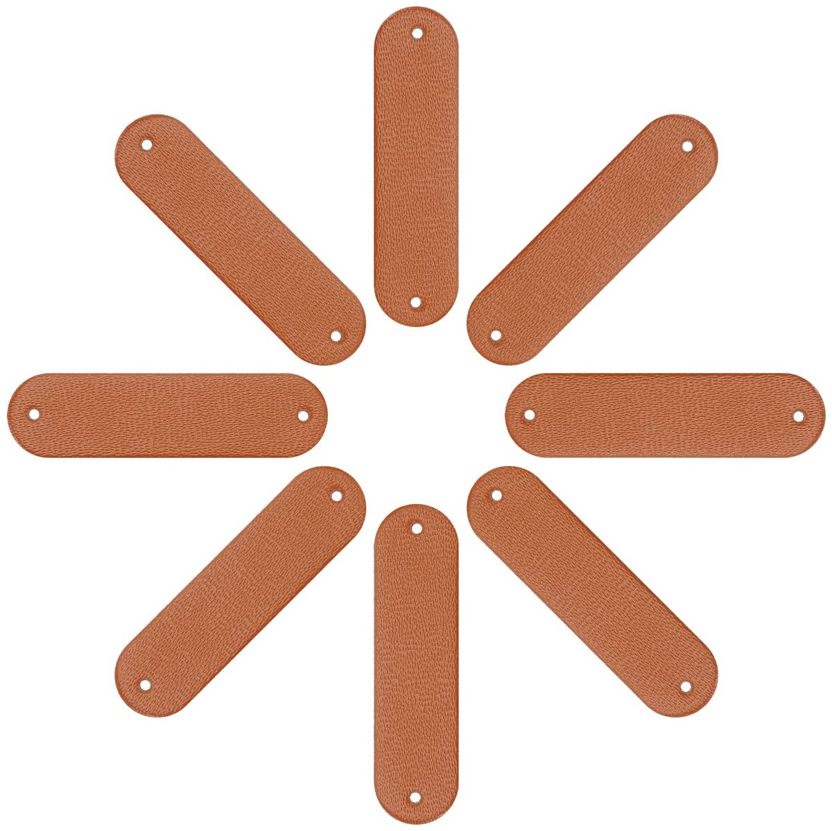 Golden crown - Handgemaakte Lederen Labels - Faux Lederen Tags - Lichtbruin - Lege Tags voor DIY Ambachten - Geschikt voor Kleding en Accessoires