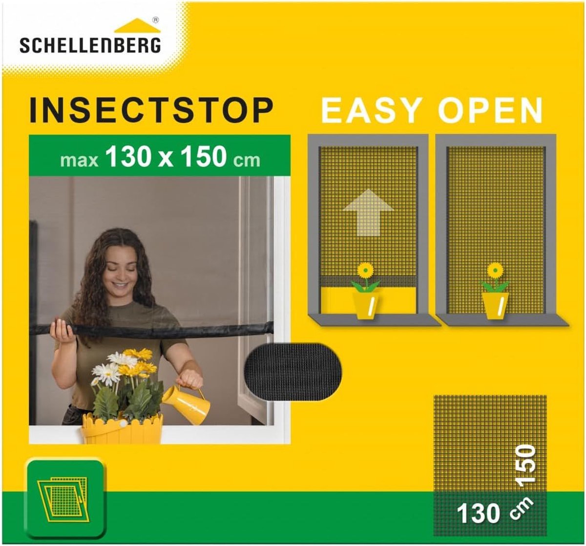 Muggennet Schellenberg Easy Open Antraciet (130 x 150 cm)