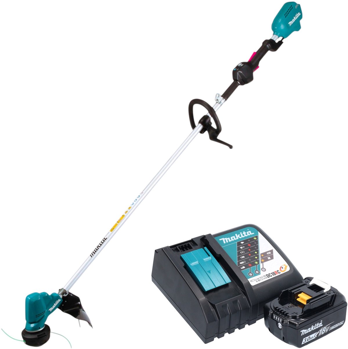 Makita DUR 190 LRFX9 accu-grastrimmer 18 V 300 mm borstelloos + 1x accu 3,0 Ah + oplader