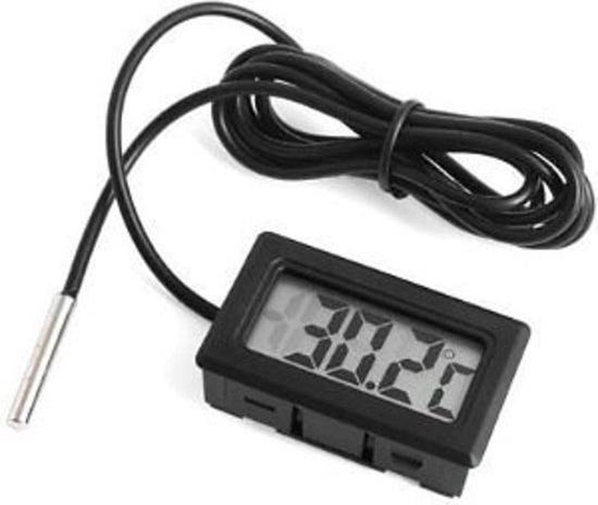 Digitale Koelkast thermometer - Digitale Koelkast - Vriezer Thermometer -Temperatuur meten - Temperaturen - Universeel - Zwart - CHPN