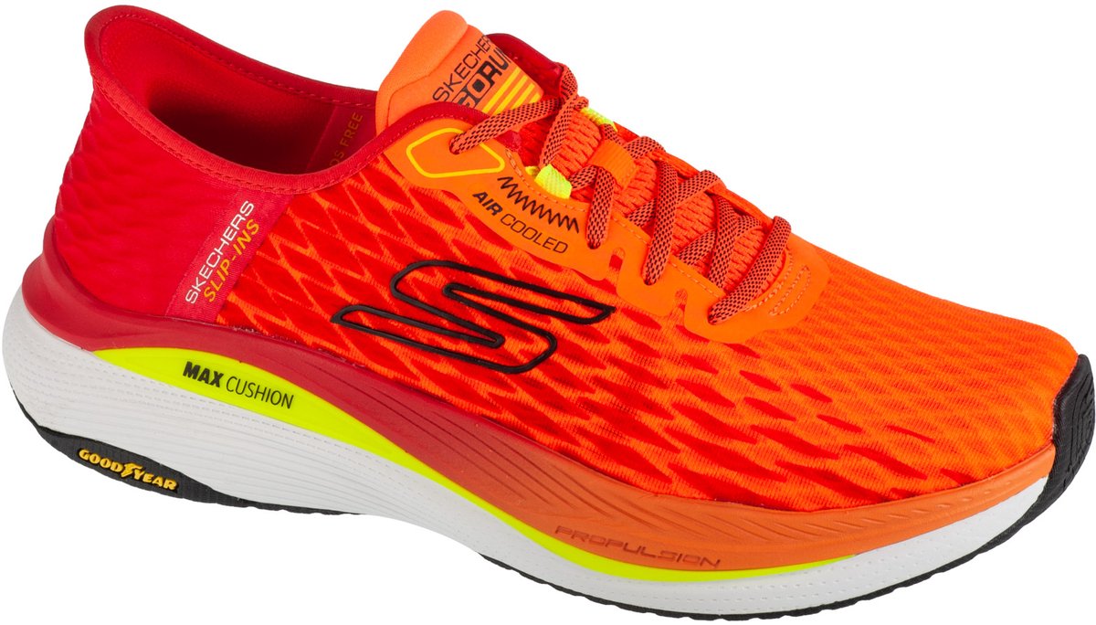 Skechers Slip-Ins: Max Cushioning Propulsion - Vitality, Mannen, Oranje, Hardloopschoenen, maat: 46