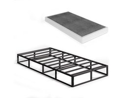 Boxspring Set - Bedbodem Fundering - Stevig Slapen - Eenvoudige Montage - Twin XL - Zwart