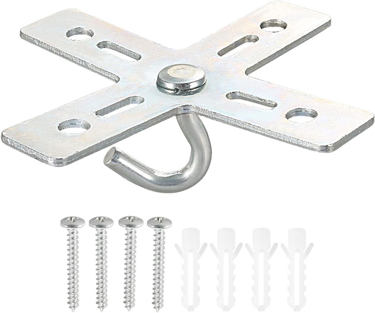 Ceiling Hook Kit - Cross Design - Metal Plate Mount Hanger Holder - Ceiling Fan Lighting Fixture voor Hanging Light Chandelier