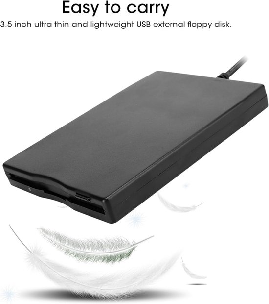 Externe Floppy Drive - 3.5 Inch Lezer - Oude Disks Lezen - Plug and Play - 3.5 Inch - Zwart — afbeelding 5