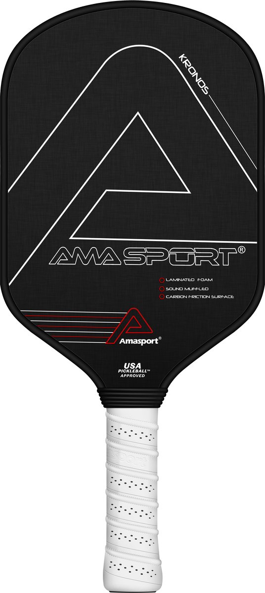 Pickleball Paddle PA016 Rood– Carbon Paddle – Power & Control – AMA Sport