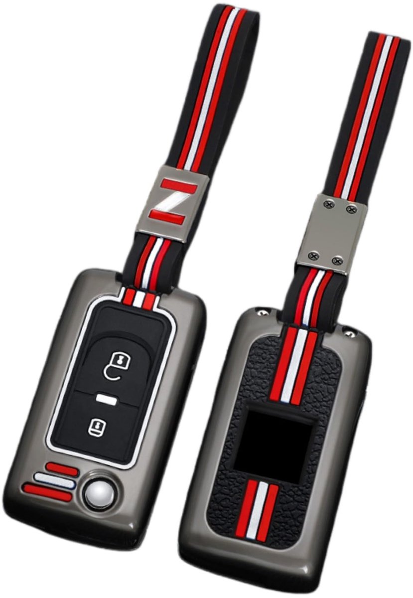Dailygoody - Zinklegering Autosleutel Cover - Sleutelhanger Cases - Duurzaam en Stevig - Geschikt voor Peugeot en Citroen - Perfecte Bescherming voor