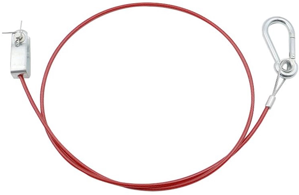 Dailygoods - Dailygoody - Auto Breakaway Rope - Veiligheidskabel - 1 m - Roestvrij staal - Geschikt voor aanhangers - Stabiliteit voor caravans