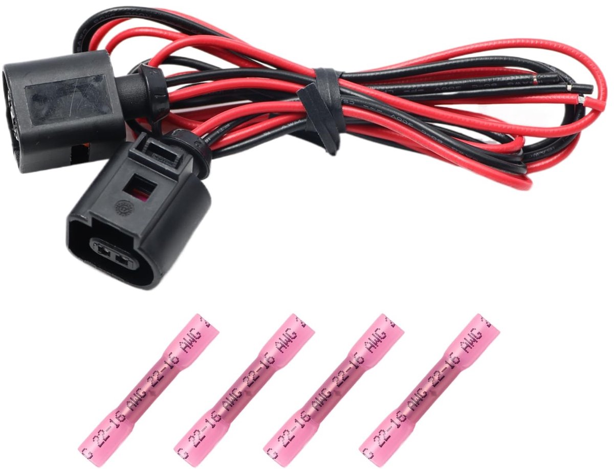 Dailygoods - Dailygoody - Kabelboomstekkers - 2-polige temperatuursensor - Duurzaam en eenvoudig te installeren - Geschikt voor Audi A4 A6 A8 Q5 Q7 - Set van 2