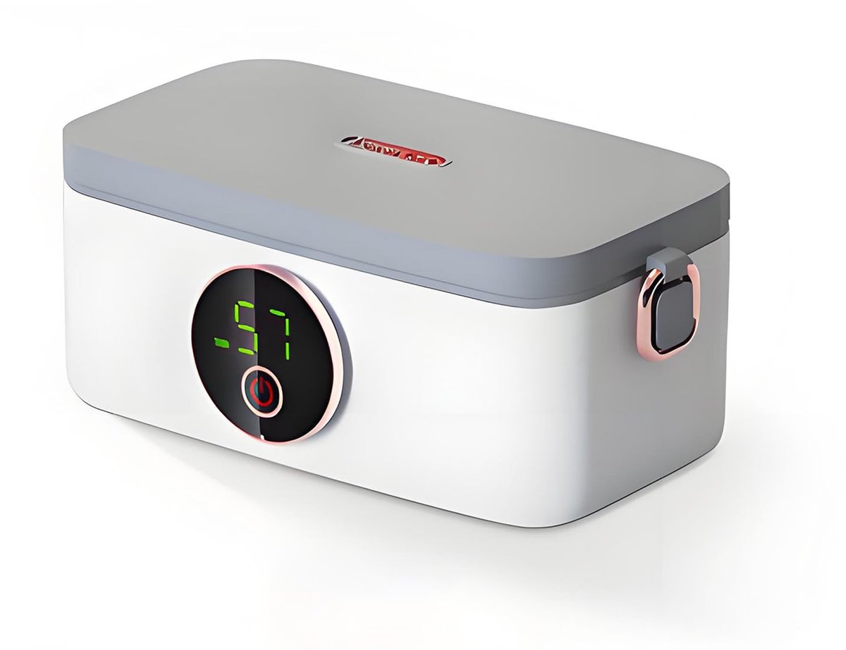 Dailygoods - Dailygoody - Elektrische Lunchbox - Voedselverwarmer - Draadloos en Oplaadbaar - 1 Liter - Ideaal voor Kantoor en Auto - Geniet van Warme Maaltijden
