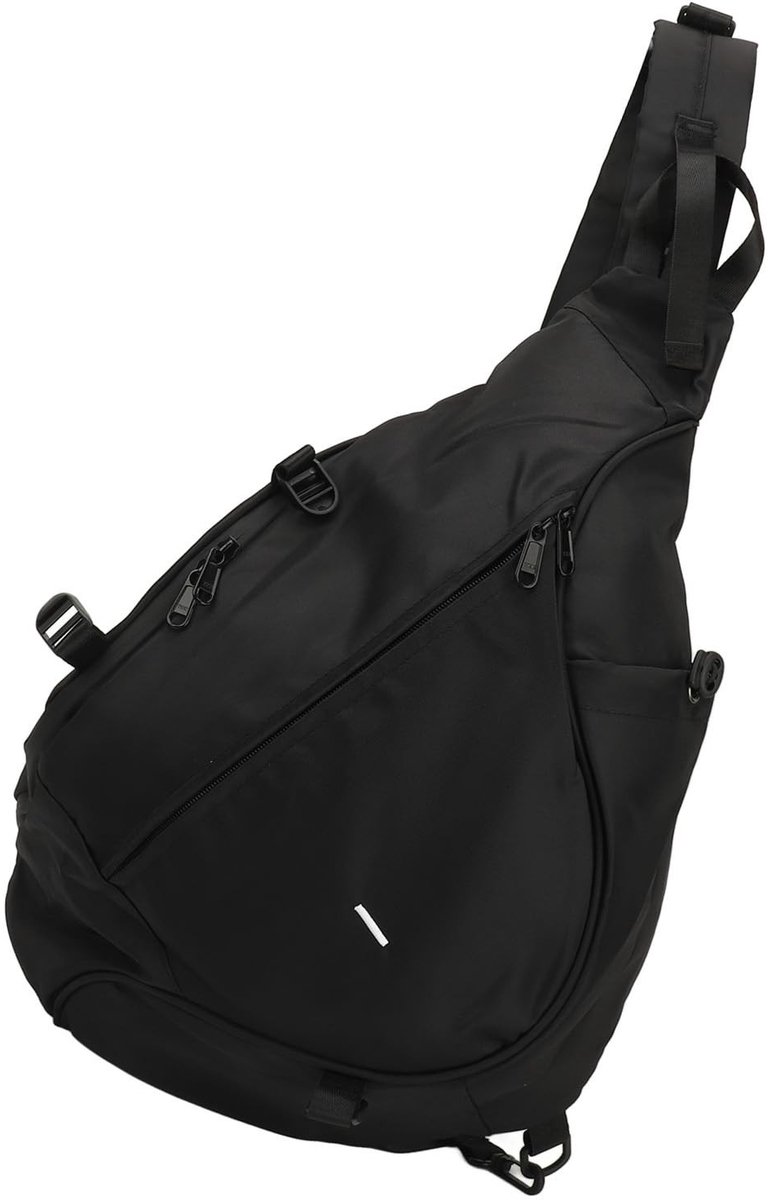 Dailygoods - Dailygoody - Sling Bag - Waterdichte Rugzak - Minimalistisch Ontwerp - Zwart - Wandelhandtas - Geschikt voor Heren en Dames