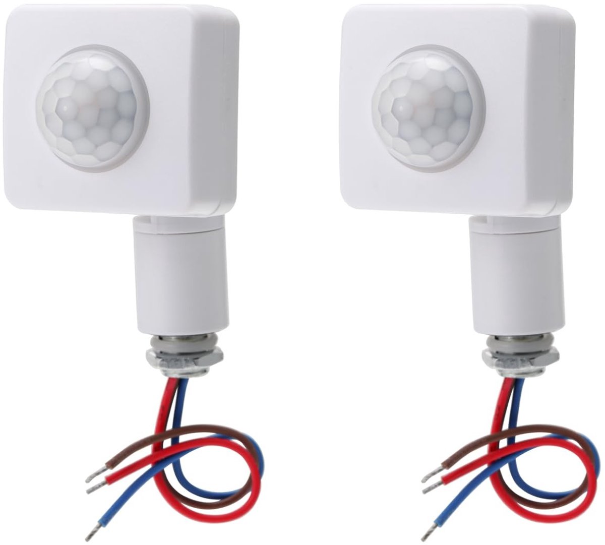 Dailygoods - Dailygoody - PIR Bewegingssensor - Detectiebereik 12m - Voor binnengebruik - 10mm Montagegat - Energiezuinig - Voor LED verlichting - Geschikt voor huis