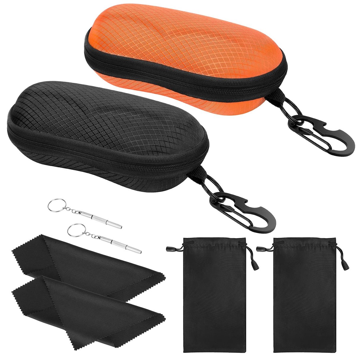 Dailygoods - Dailygoody - Brillenetui - Zonnebrilhouder - Veiligheid en Bescherming - 2 Stuks - Zonnebrildoos - Unisex - Heren en Dames
