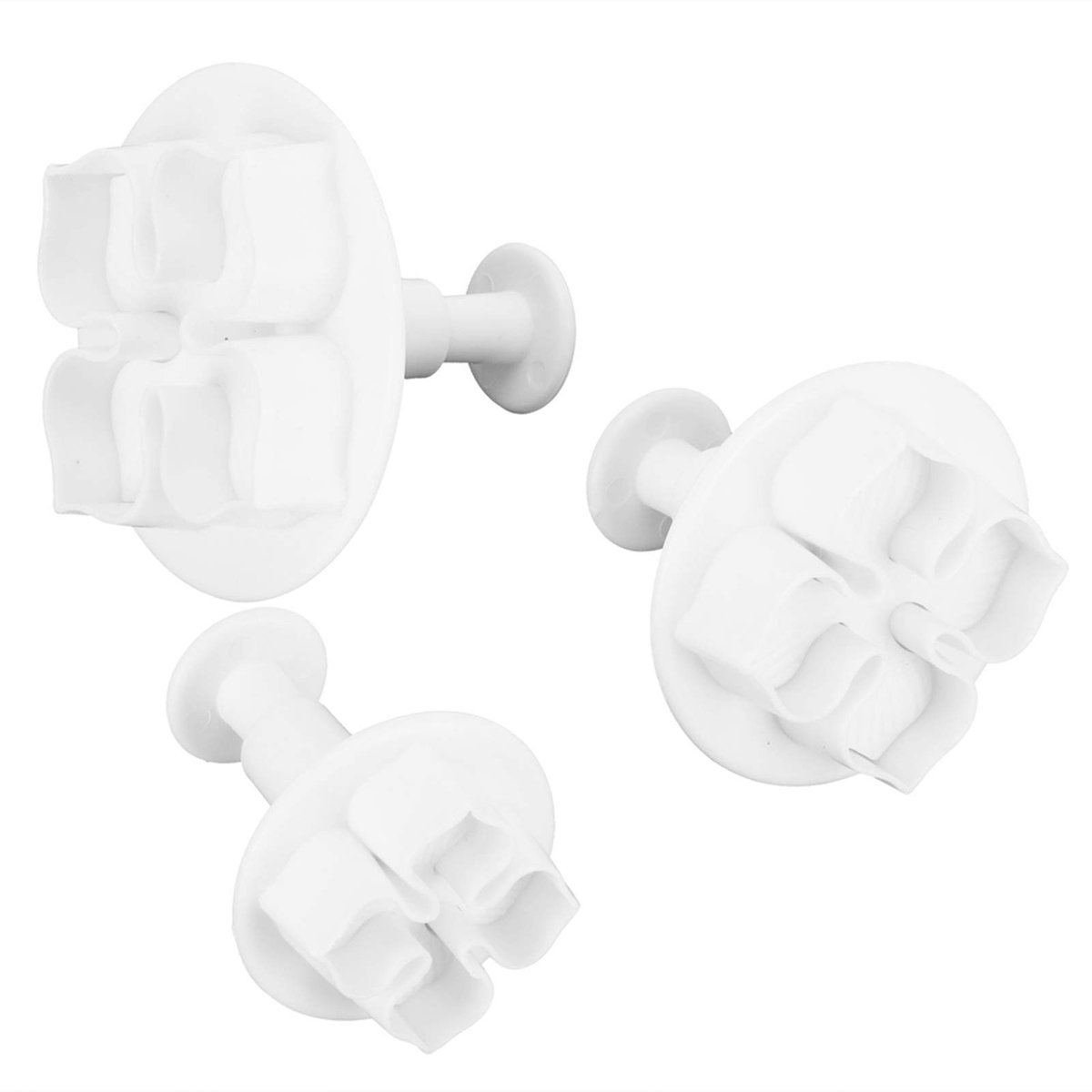 Dailygoods - Dailygoody - Cake Decorating Hortensia-patroon Koekjes Cutter - Bakgereedschap - Lentevorm - Gebak Decoratie - 3 Stks - Creatief Bakken - DIY Tool