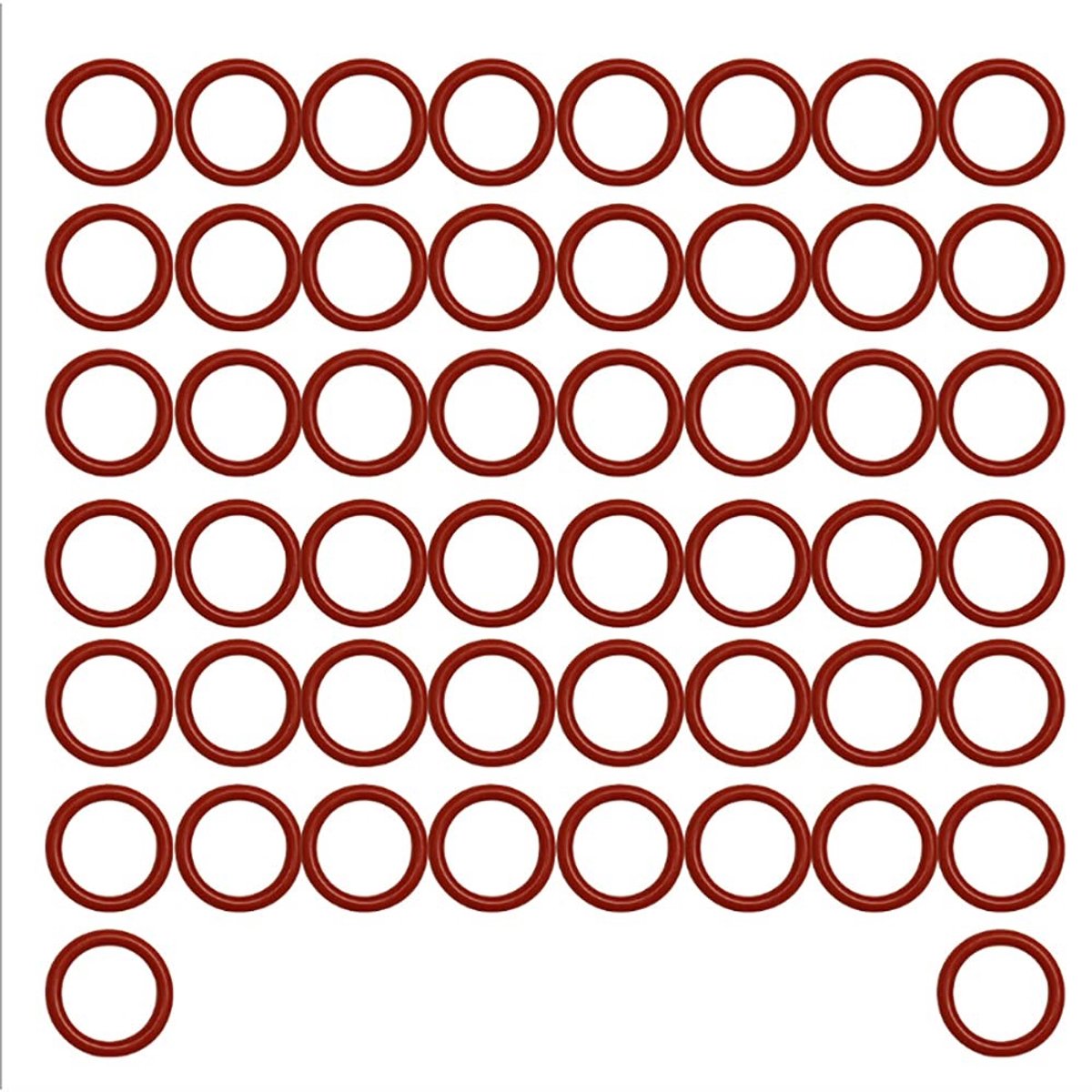 Dailygoods - Dailygoody - O-Ring - 50 Pack - Hoge kwaliteit vervangingsonderdelen - Oranje - Voor olieafvoeren - Ideaal voor auto-onderhoud - Set met 50 stuks