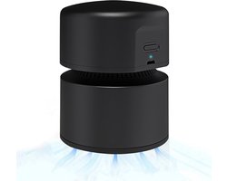 Tafelstofzuiger, mini-stofzuiger, oplaadbaar via USB, tot 120 minuten accuduur, automatische uitschakelfunctie, 360° draaibare draadloze handstofzuiger, geschikt voor scholen, kantoren en woningen, zwart.