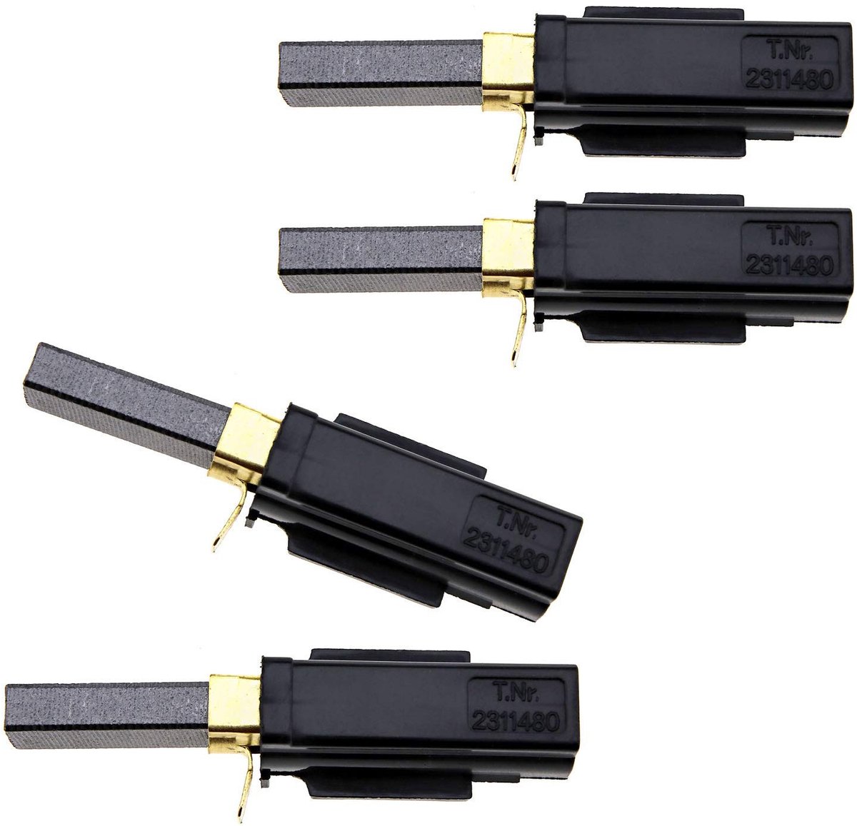 Dailygoody - Numatic Motor Koolborstelset - Vervangingsset - Zwart - Voor stofzuigers - Voor DL21104T DL11103T DL21102