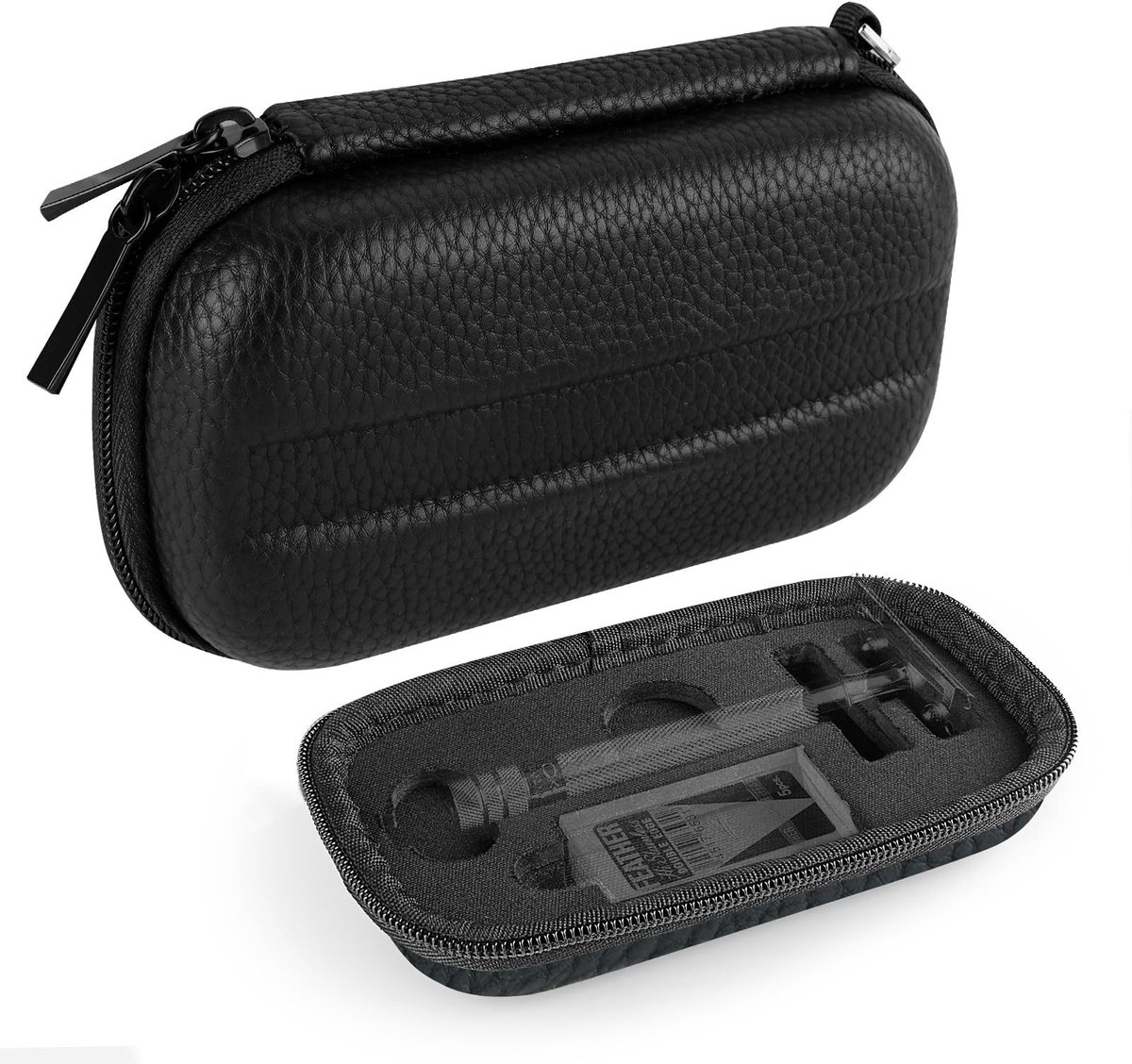 Dailygoody - Harde reishoes - Scheermes opbergkoffer - Duurzaam ontwerp - Zwart - Scheeraccessoires - Veiligheidsscheermes organizer - Geschikt v