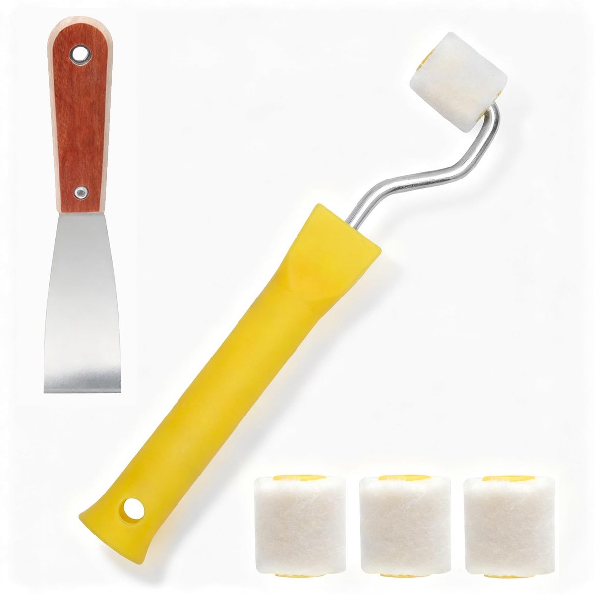 Dailygoods - Mini Kleurrollerset voor Nauwkeurig Schilderen