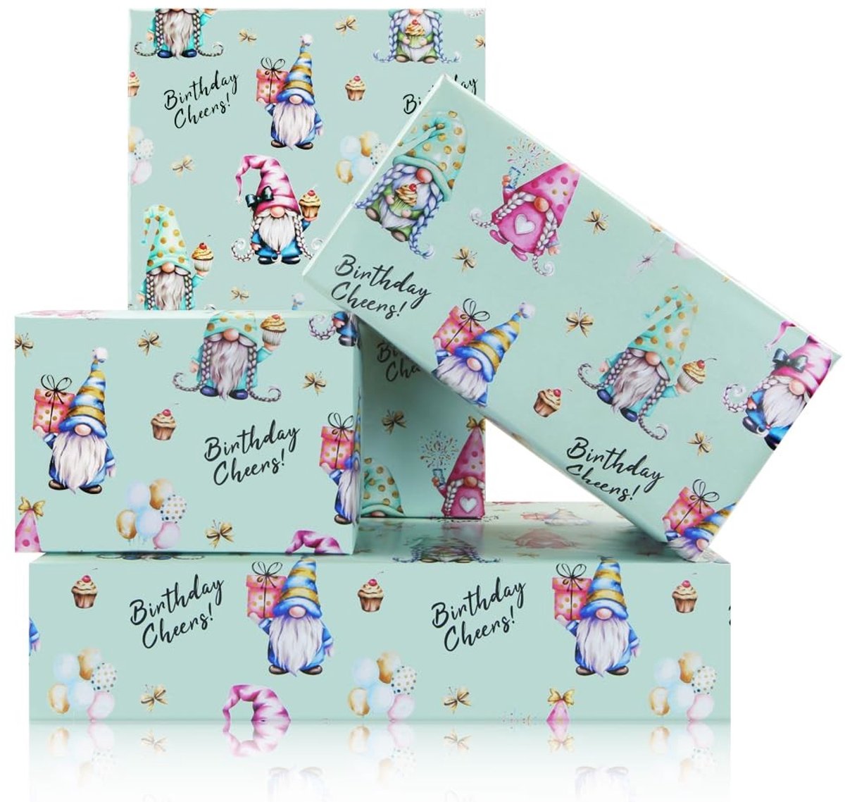 Dailygoods - Verjaardagskabouters Inpakpapier voor Kinderen