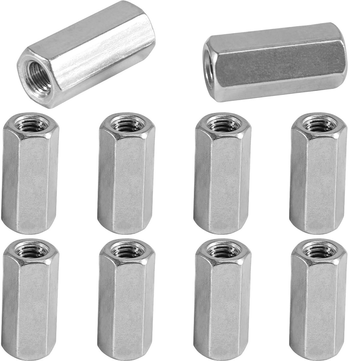 Langwerpige RVS Moeren, Hexagon Moeren, Coupling Sleeves en Spacers voor M8*30mm Toepassingen