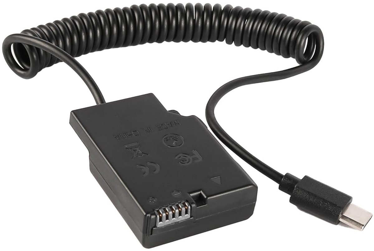 Dailygoody - EN-EL14 EP-5A Dummy Batterij - Lange Opnames - Betrouwbare Stroomvoorziening - Compact Formaat - Digitale Camera's - Ideaal voor Fotograf