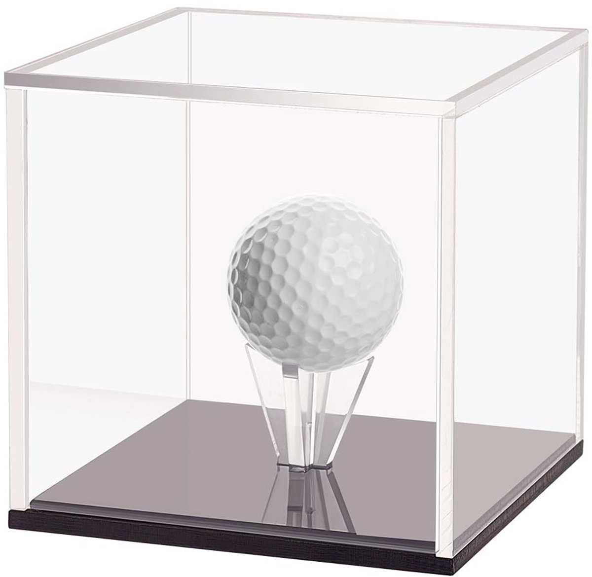 Dailygoods - Acryl Golfbal Display Stand met Zwarte Basis