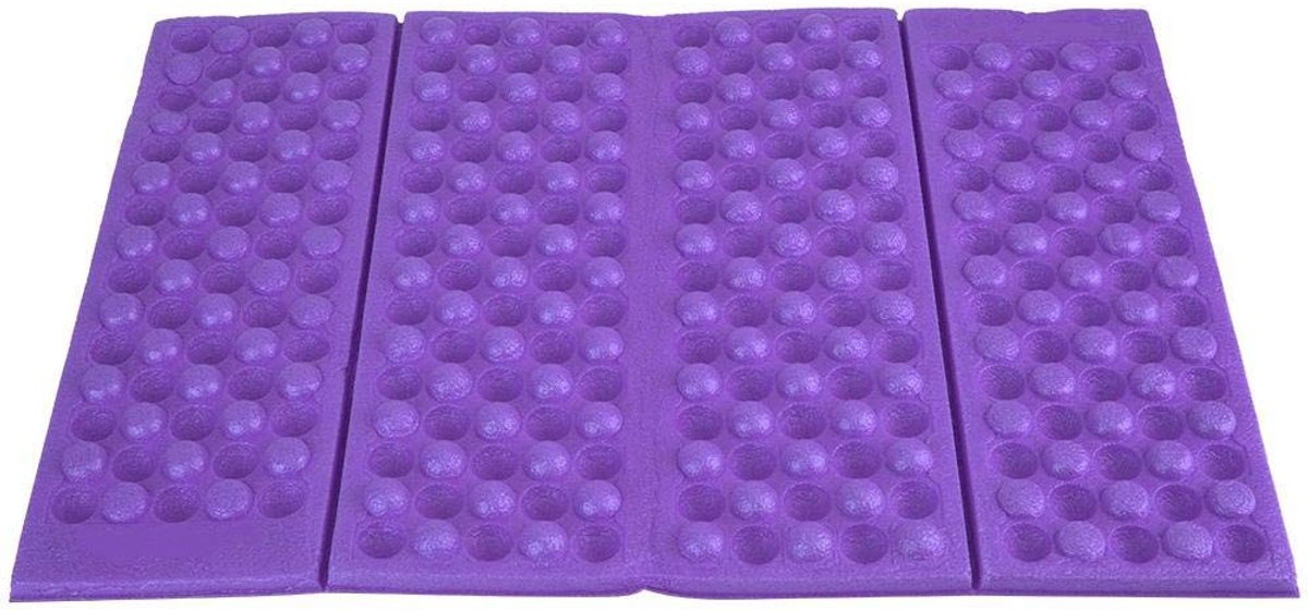 Dailygoods - Cosensi - Dailygoody - Kussen Schuimstofmat - Opvouwbare Campingmat - Draagbaar en Waterdicht - Paars - Zitkussen voor Sportevenementen - Ideaal voor Wandelen e...