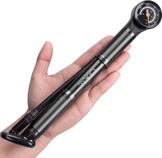Fietspomp 120 psi hogedruk luchtpomp met manometer voor Presta- en Schrader-ventielen - Beste CXWXC optie Fietspomp — afbeelding 4