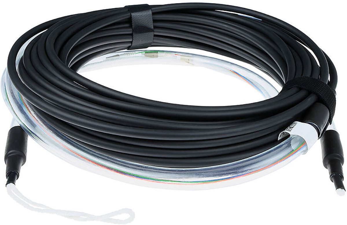 ACT RL4523 Prefab Glasvezel Singlemode 9/125 OS2 Indoor/Outdoor Kabel | 12-voudig | LC connectoren | 230 meter