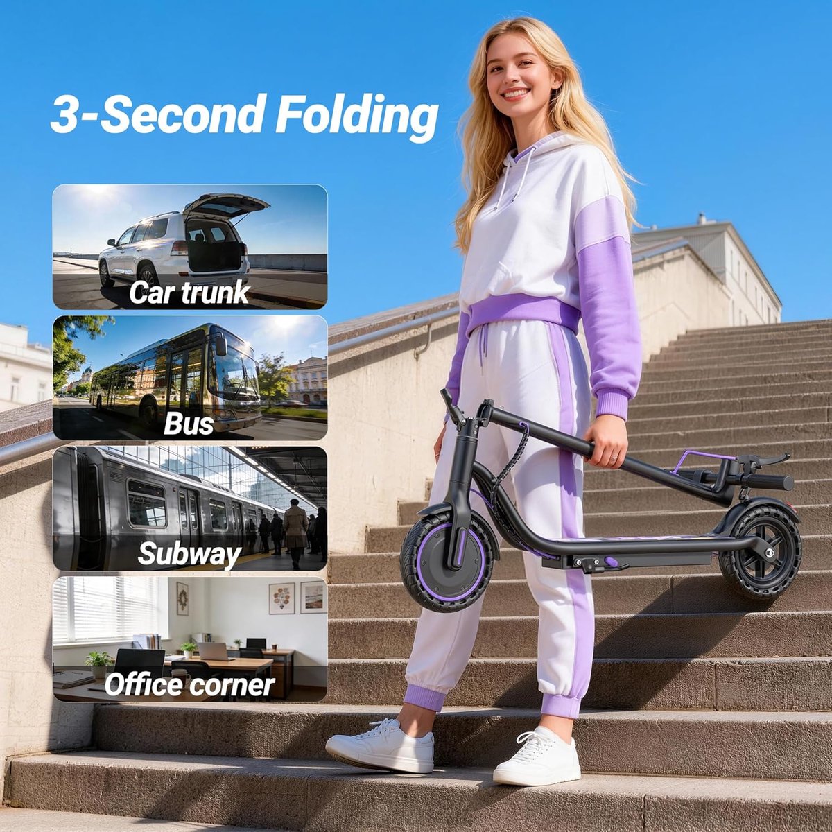 Huizhou Peter Elektrische Step 350W met Aluminium Kader - afbeelding 2