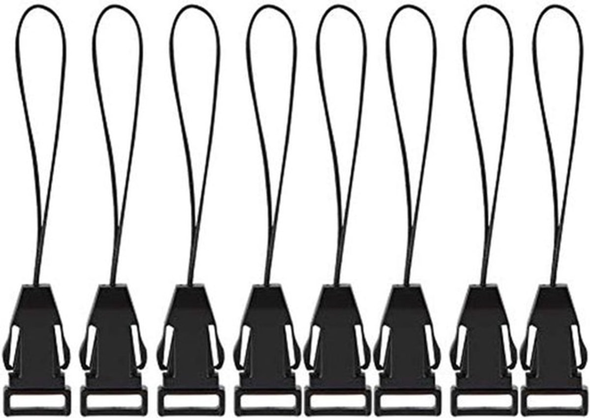 Snelsluiting gespen voor camera en telefoon - set van 8 stuks