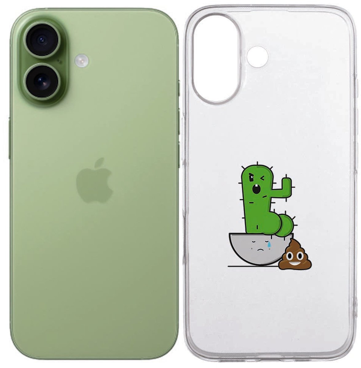 iPhone 17 Hoesje Cactus Poo (Siliconen)
