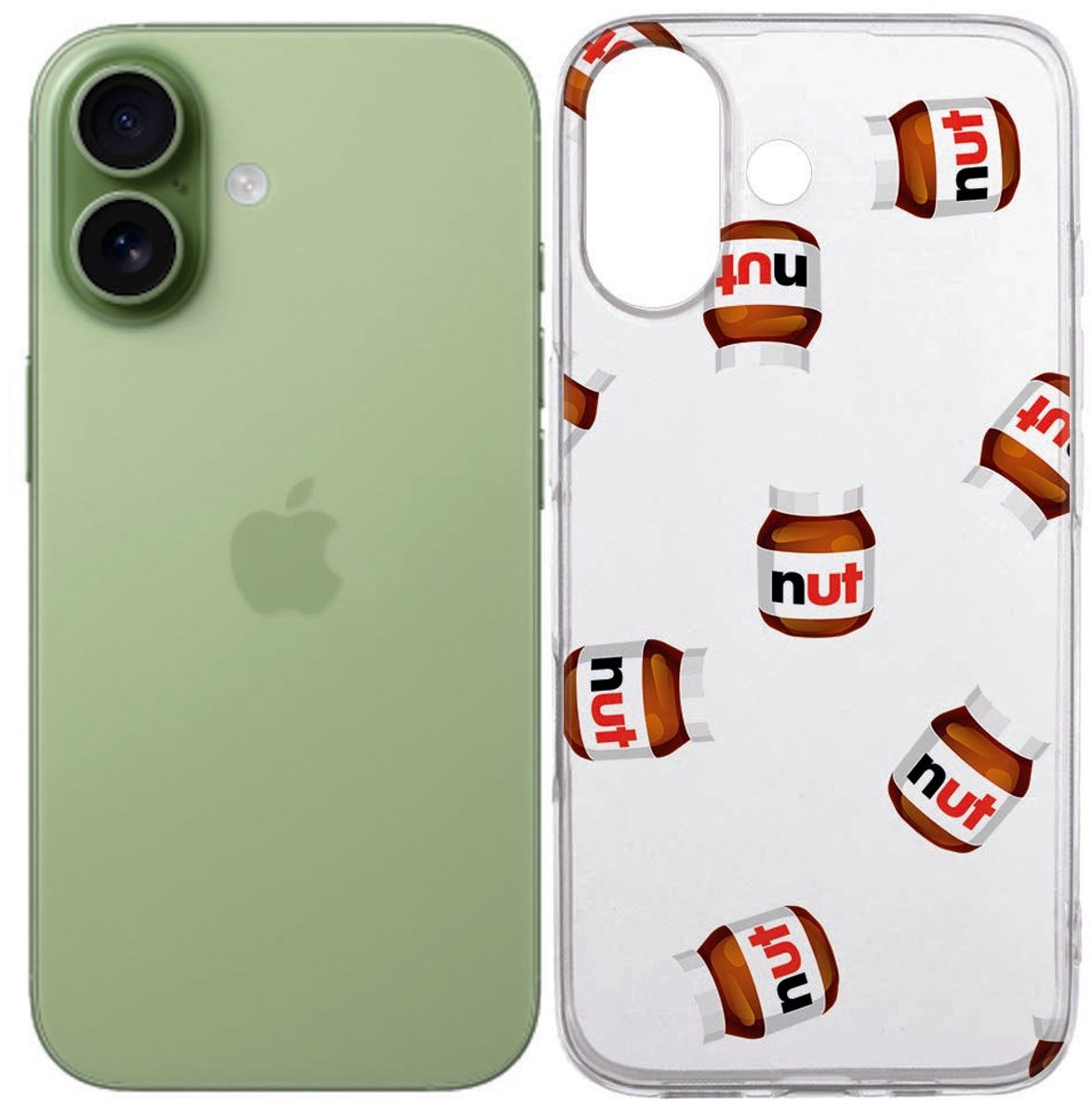iPhone 17 Hoesje Nut Jar – TPU Back Cover