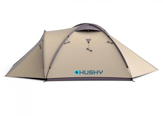 Husky Bizon 3 Plus - klassieke tent - 3 persoons - Licht Bruin van Husky — afbeelding 3