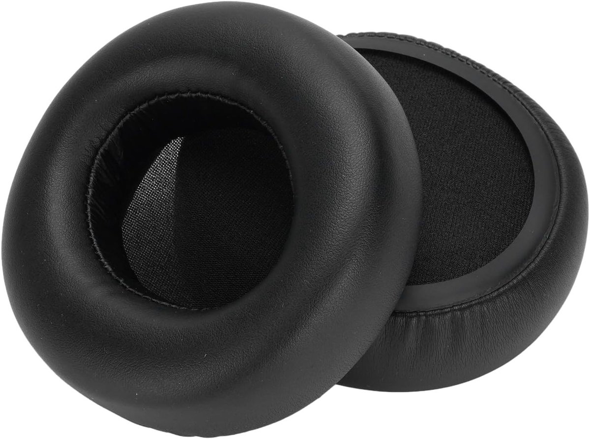 Zachte Vervangende Oorkussens van Proteïneleer voor RB K-koptelefoons - Comfortabele Oorkussens voor Headsets en Geluidsisolatie (Zwart)