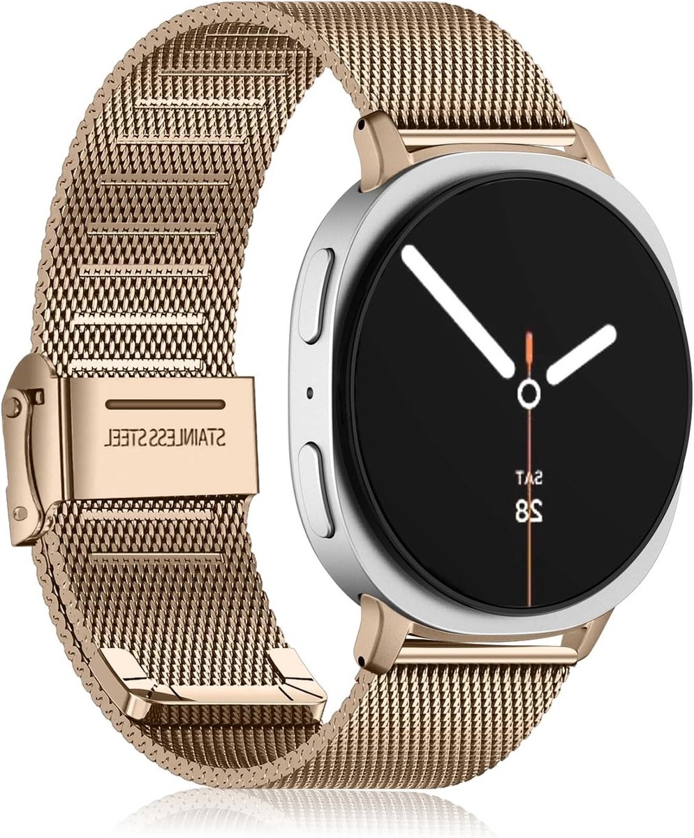Verstelbare RVS Horlogeband voor Galaxy Watch 8 Classic en Galaxy Watch 8 - 46mm, 40mm, 44mm - Duurzaam en Comfortabel