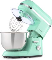 Klarstein Bella Elegance 5 litres - robot culinaire - mixeur - 1300W - 6 réglages - fonction pulse - bol mélangeur en acier inoxydable